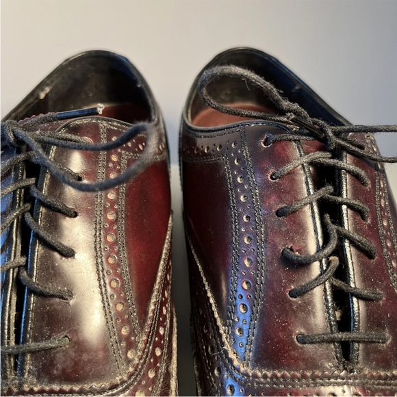 Vintage Florsheim Imperial Wingtip Oxford Dress Shoes 10D Brogue Formal Luxury main image 8
